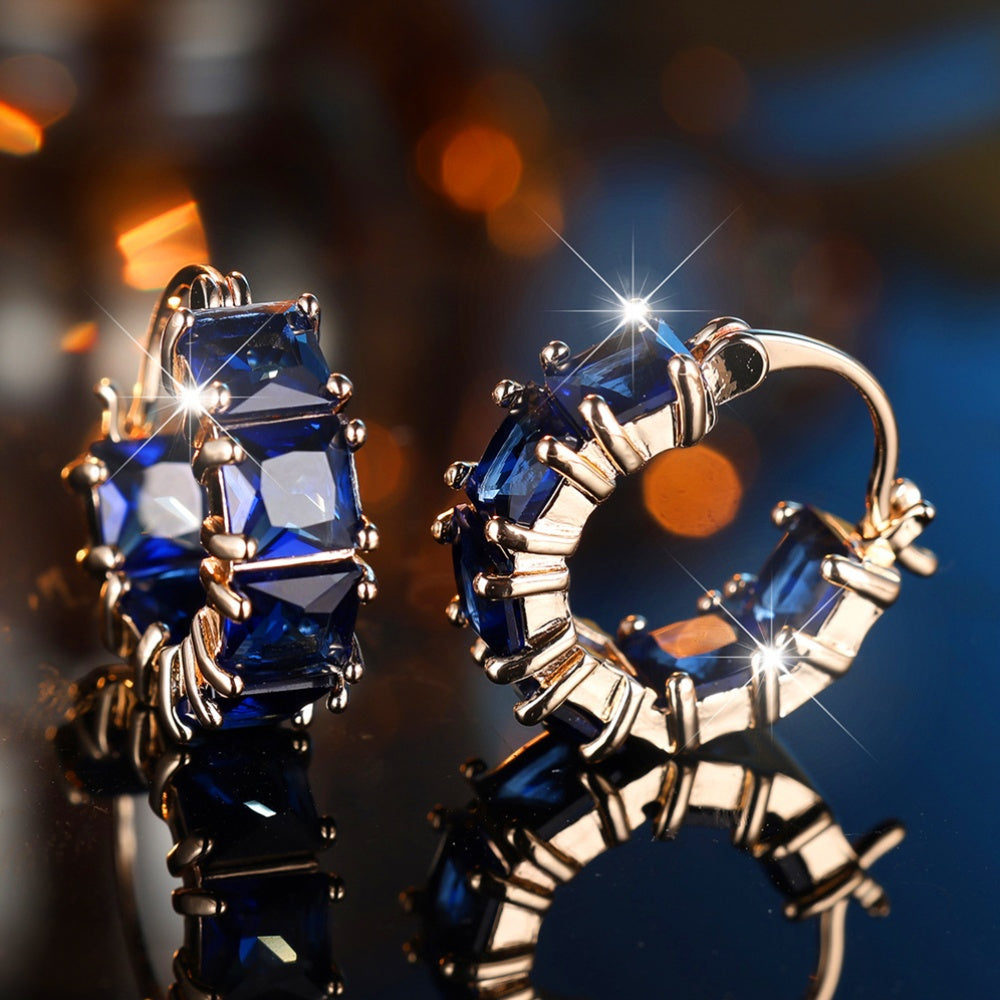 Timeless Zirconia Hoop Earrings