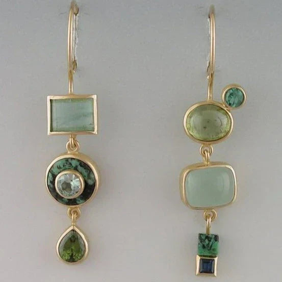 Timeless Green Drop Earrings