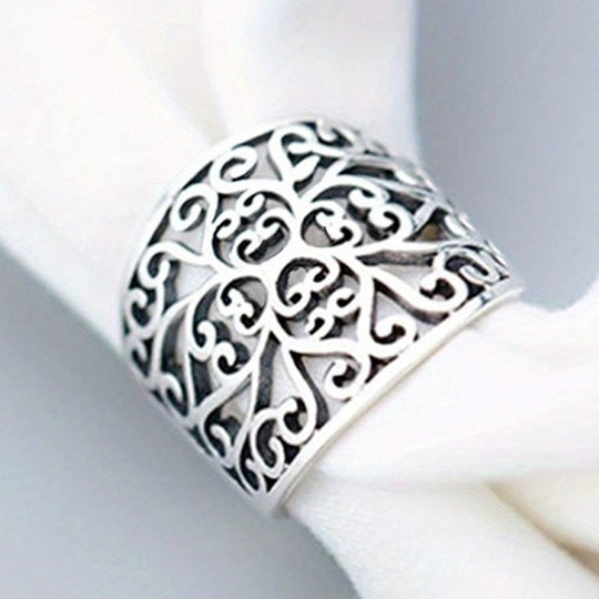 Wide Bohemian Classic Hollow Ring