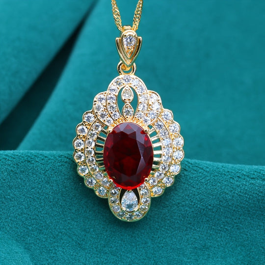 Timeless Synthetic Zirconia Pendant Necklace
