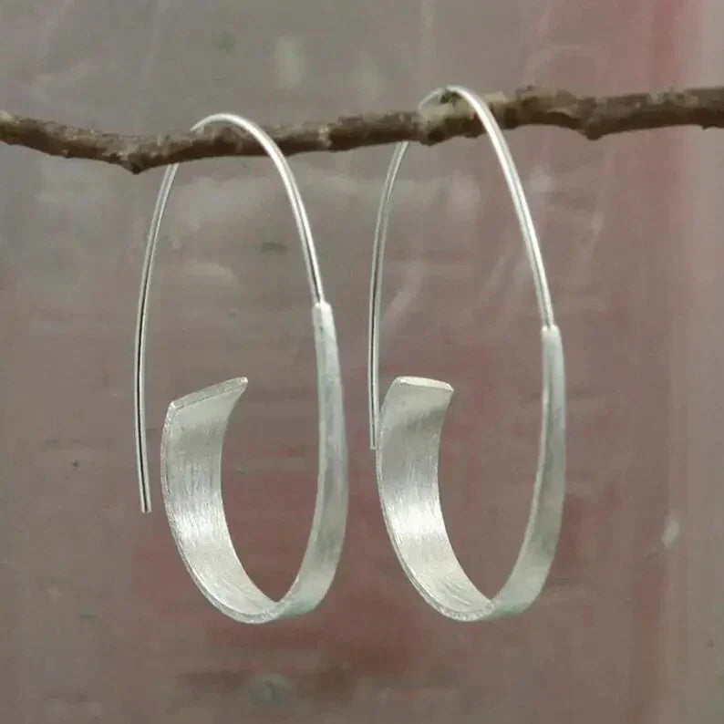 Minimalist Spiral Earrings